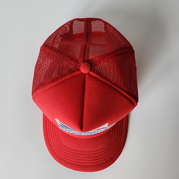 Vintage Newfoundland Trucker Hat Mesh Cap Snap Back Patch Flag Red 80s‎ Canada - Picture 2 of 8